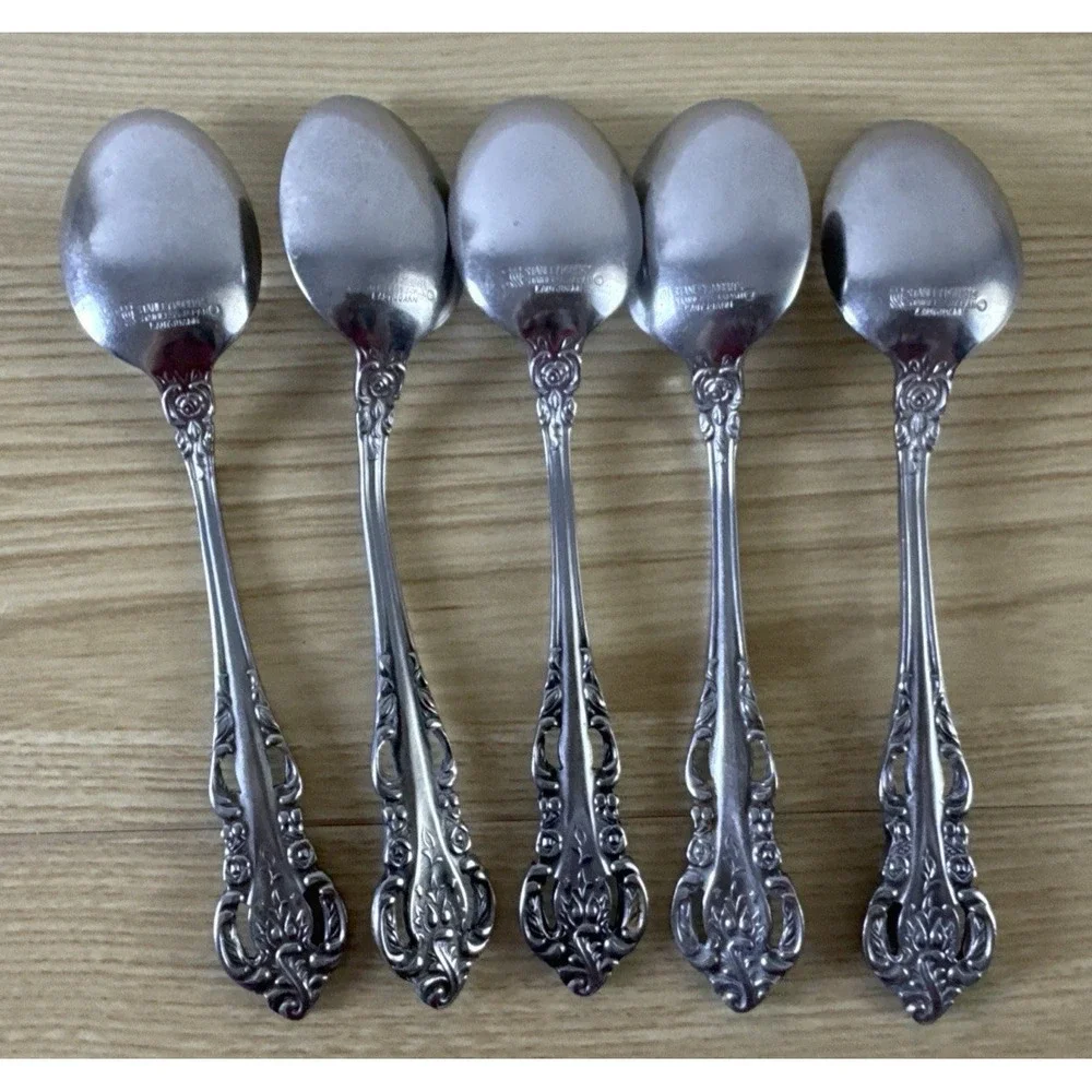 Vintage Stanley Roberts Lady Joann Teaspoons 6 1/4